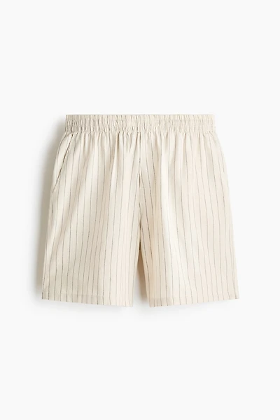 Linen-Blend Resort Shirt and Shorts Set