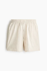 Linen-Blend Resort Shirt and Shorts Set