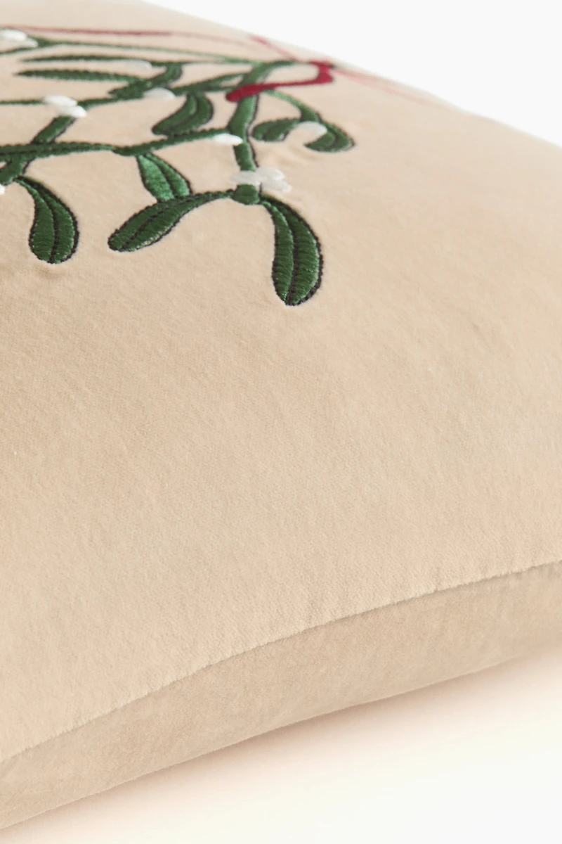 Housse de coussin en velours