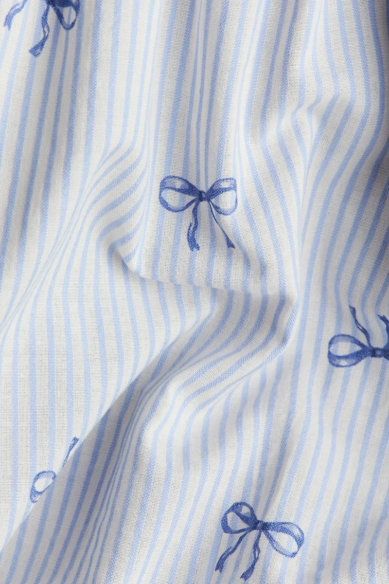 Robe évasée en coton