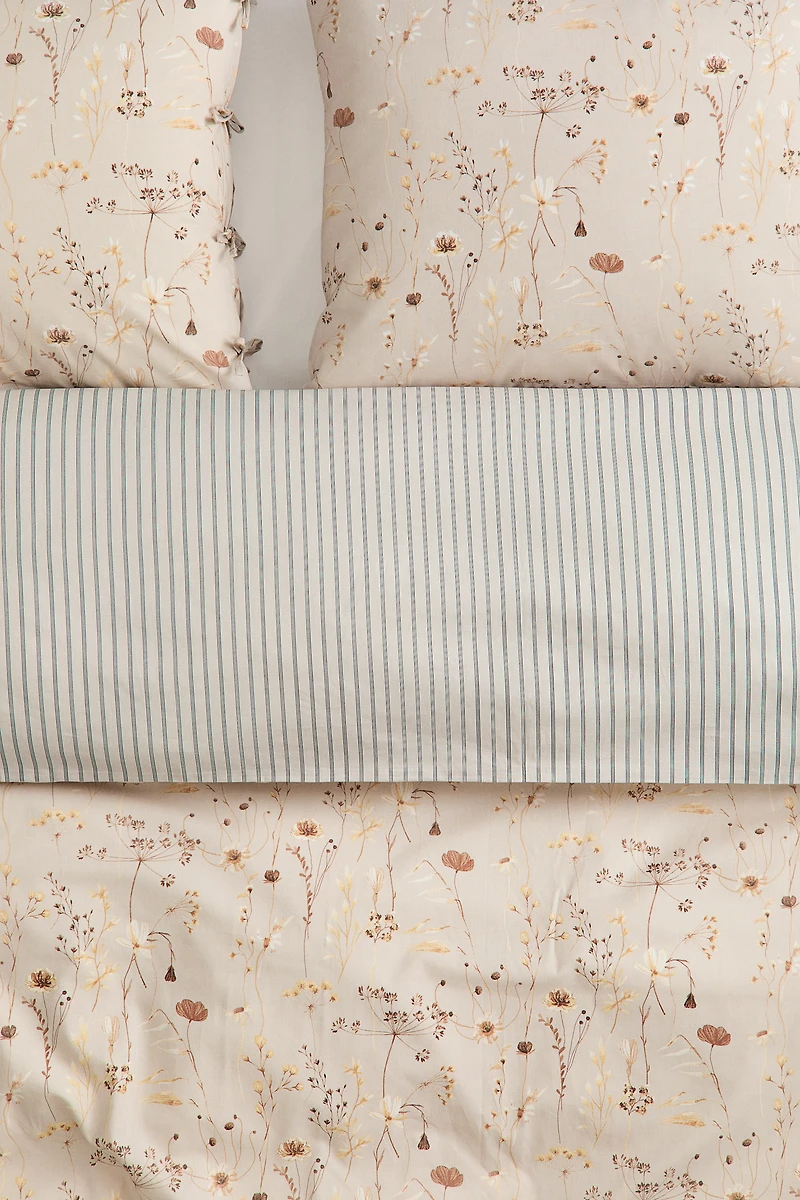 Floral-Print King/Queen Duvet Cover Set