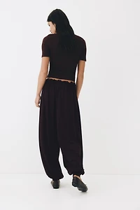 Jersey balloon trousers