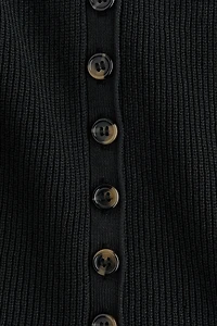 Rib-Knit Peplum Sleeveless Top