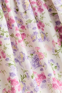 Robe en coton avec jupe évasée