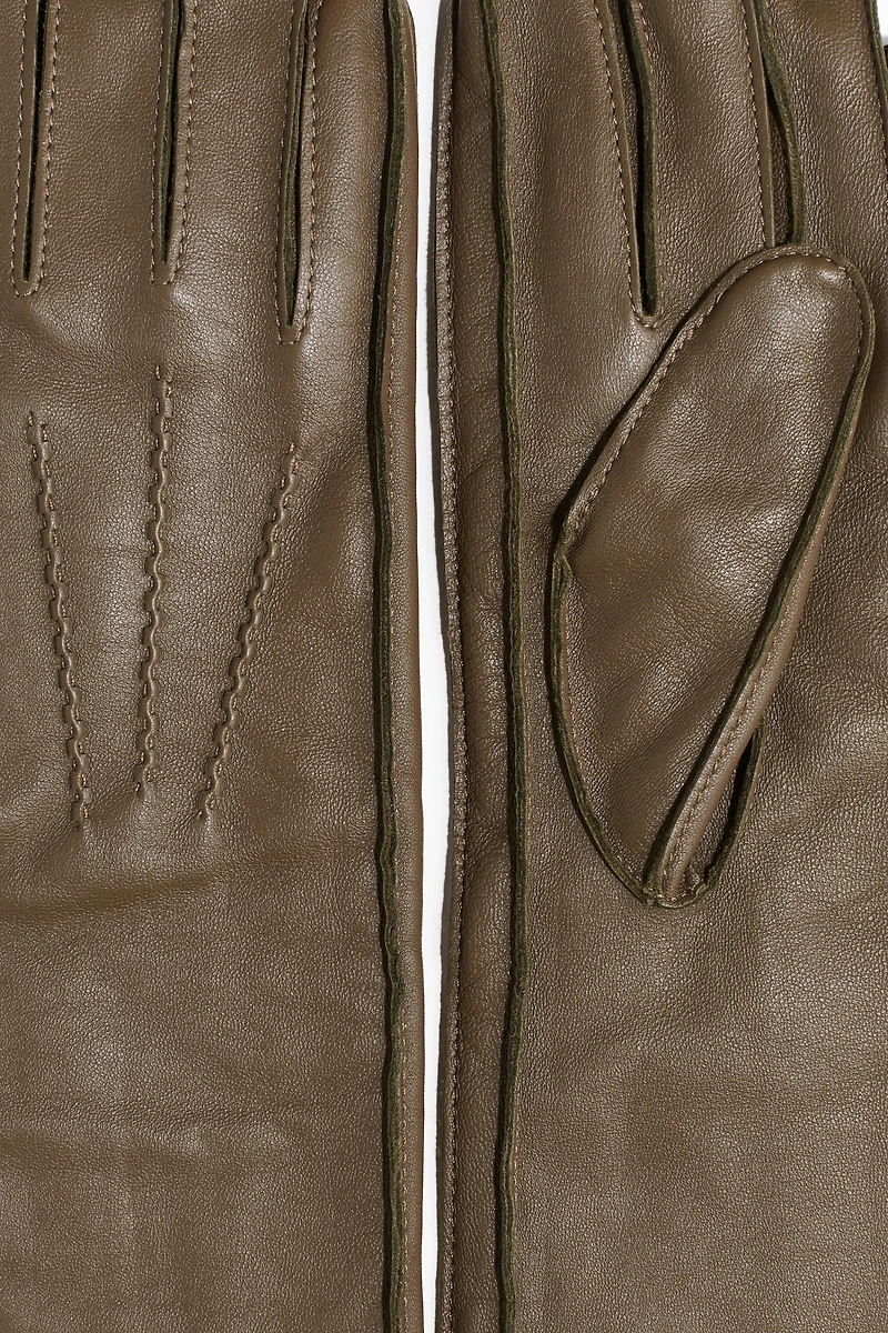 Long Leather Gloves