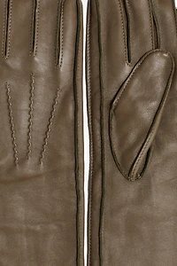 Long Leather Gloves