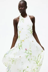 Flared Halterneck Dress