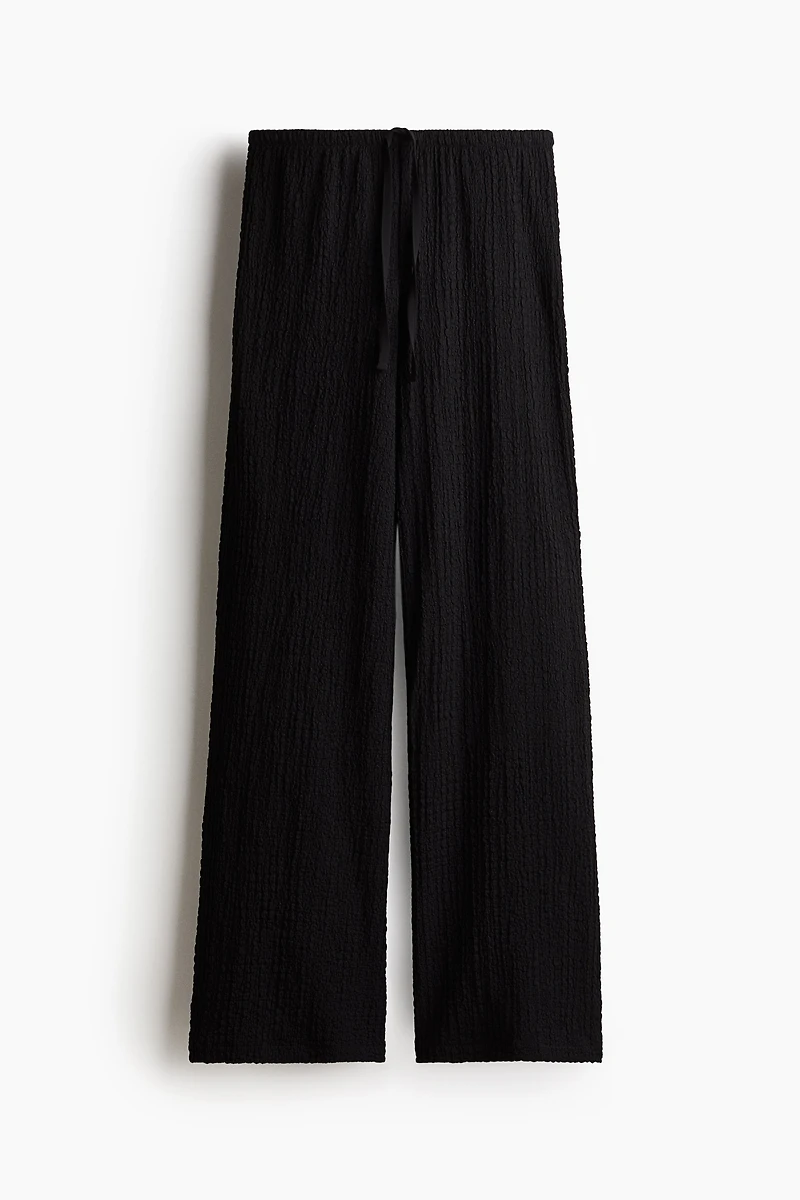 Crinkled Drawstring Pants