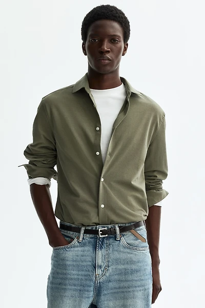 Four-Way Stretch Slim-Fit Shirt