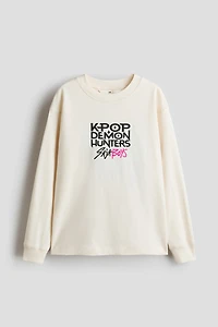 Long-Sleeved T-Shirt with Motif