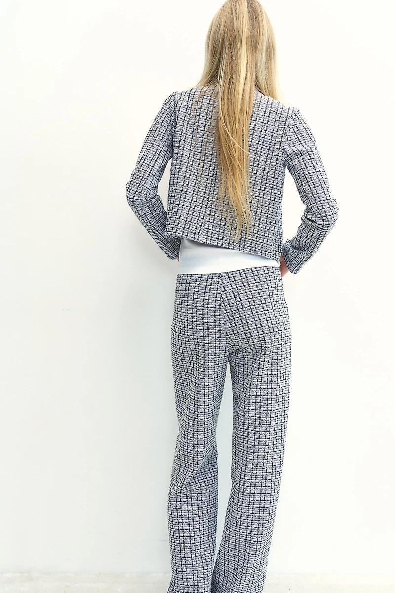 Pantalon en jersey texturé