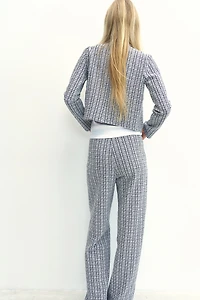Pantalon en jersey texturé