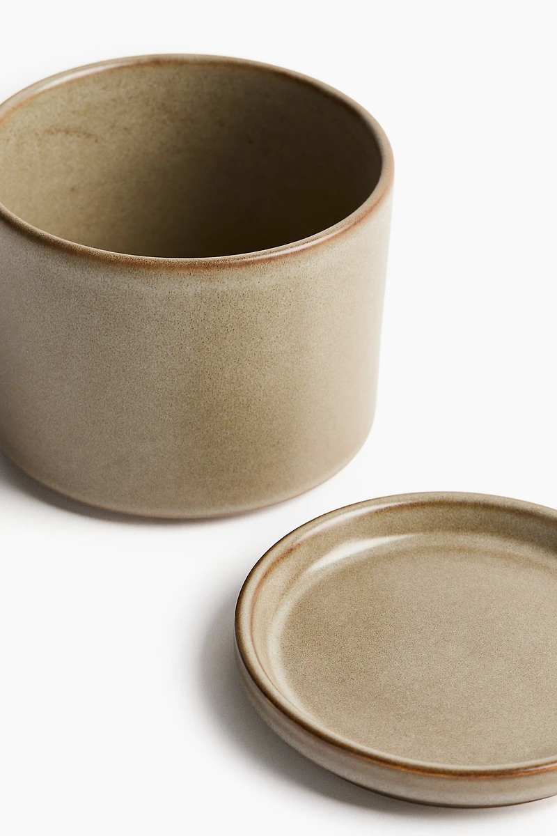 Small Reactive-Glaze Jar