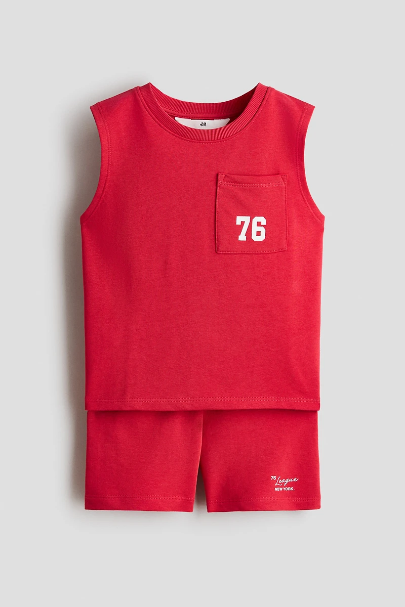 2-Piece Sweatshirt Fabric Set