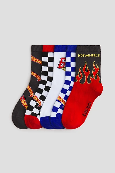 5-Pack Patterned Socks