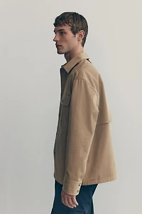 Cotton Twill Utility Overshirt