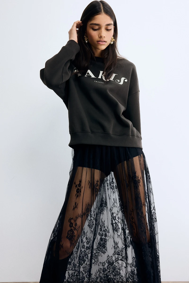 Sweatshirt with Motif