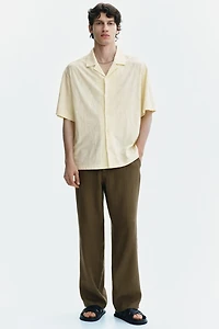 Relaxed-Fit Jacquard-Jersey Resort Shirt