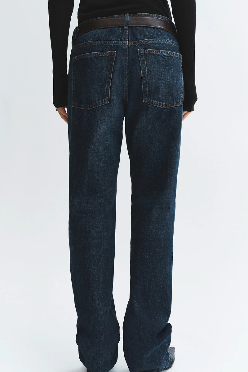Jean à jambes droites