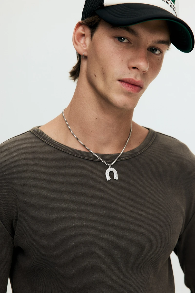 Slim-Fit Ribbed Shirt