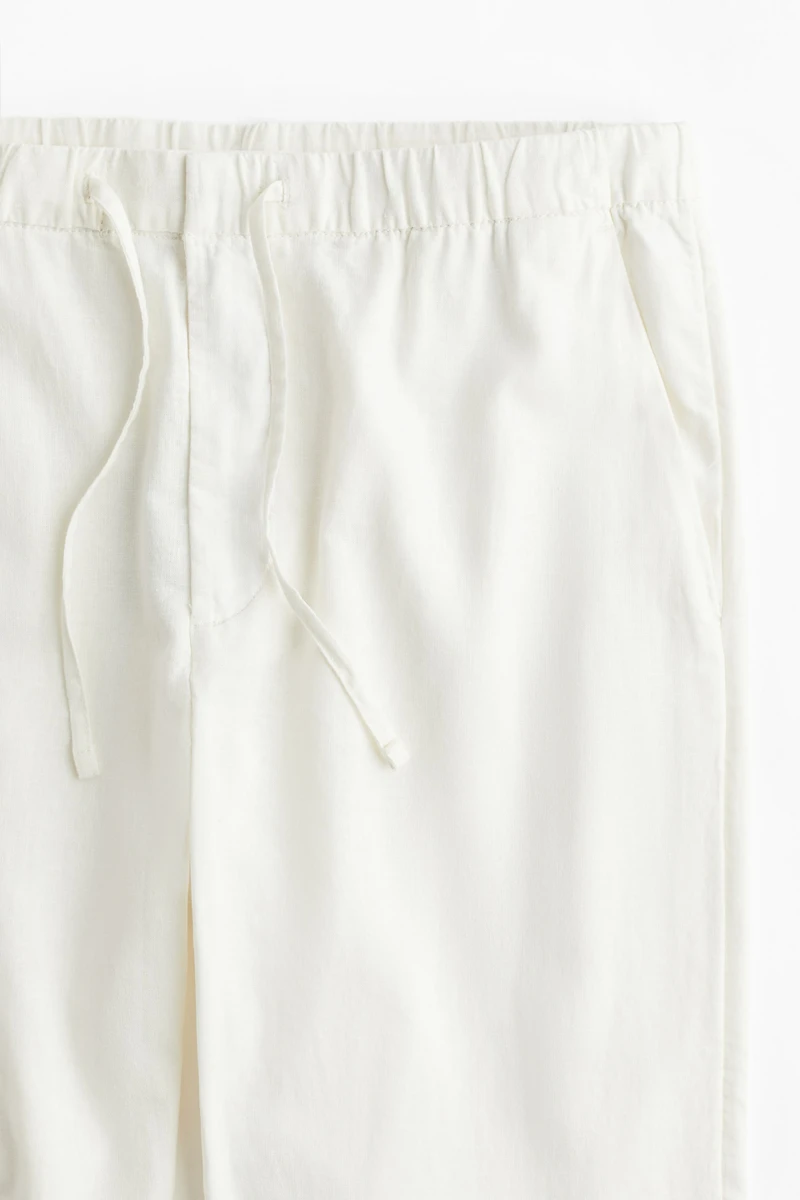 Regular Fit Linen-blend Pants
