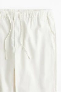Regular Fit Linen-blend Pants
