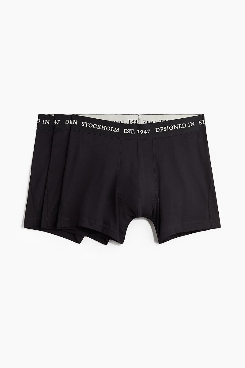 3-pack Mid-Length Boxer Briefs with Lycra®