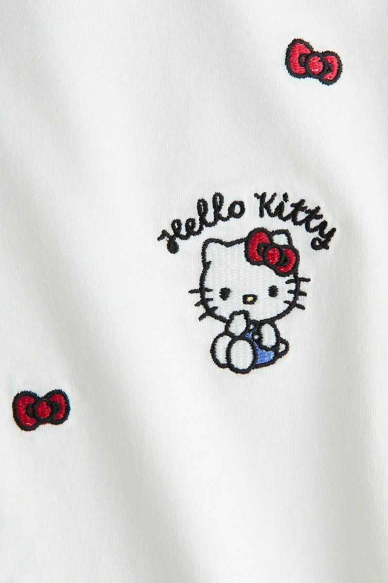 Cotton T-Shirt with Printed Motif