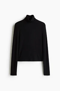 Ribbed Turtleneck Shirt