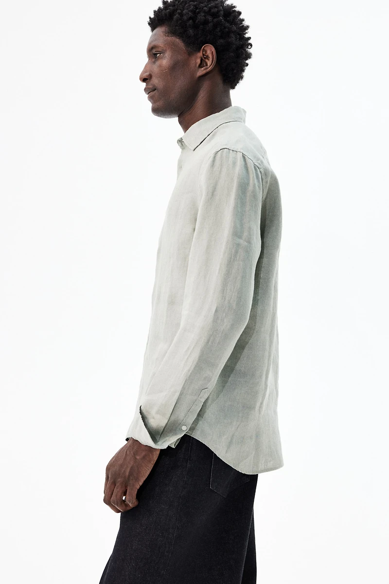 Slim Fit Linen Shirt