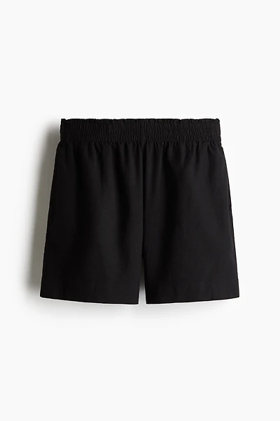 Linen-Blend Shorts