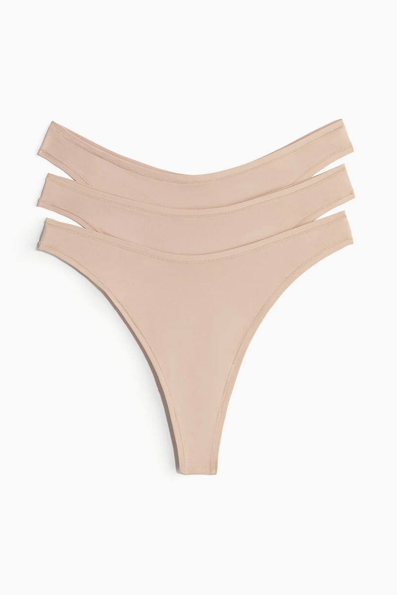 3-pack Microfiber Thong Briefs