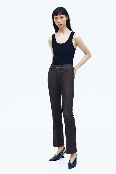 Flared High Ankle Jeans