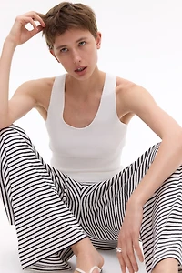 Ribbed Drawstring Pants