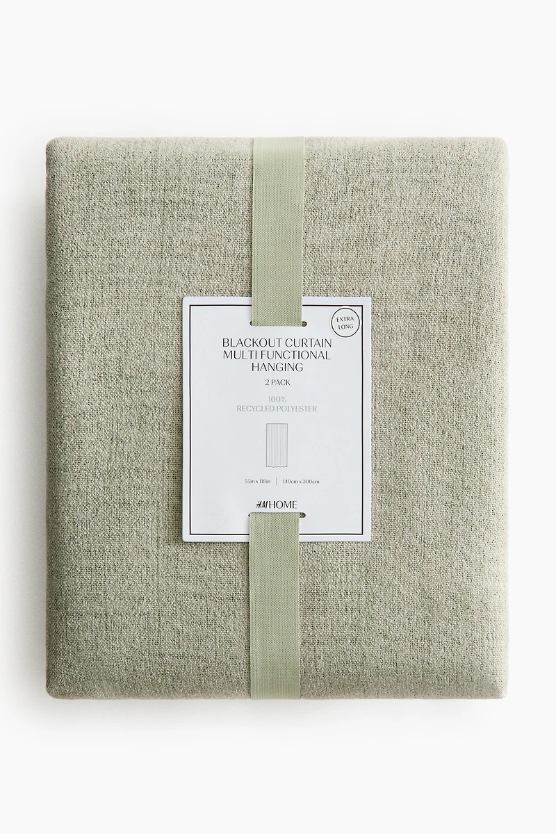 Lot de 2 rideaux occultants très longs