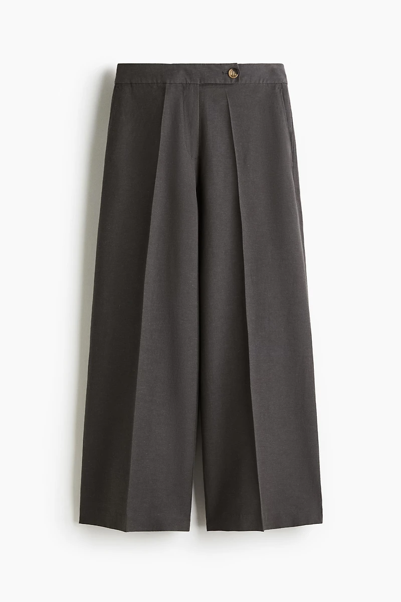 Dressy Linen-Blend Pants