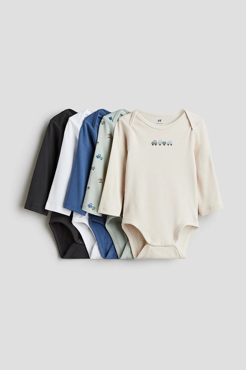 5-pack Long-sleeved Bodysuits
