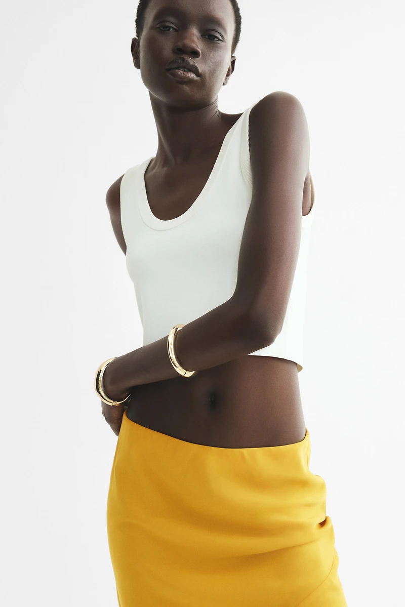 Jupe culotte en satin