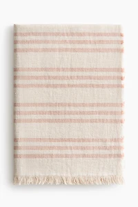 Patterned Linen Throw