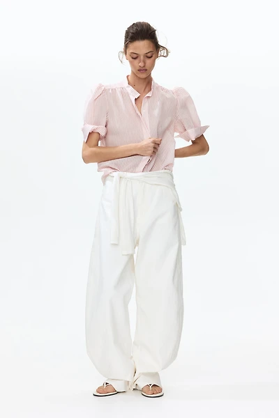 Blouse à manches bouffantes
