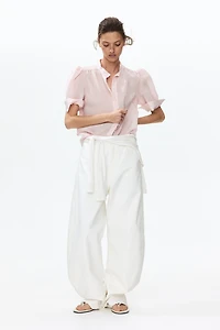 Blouse à manches bouffantes