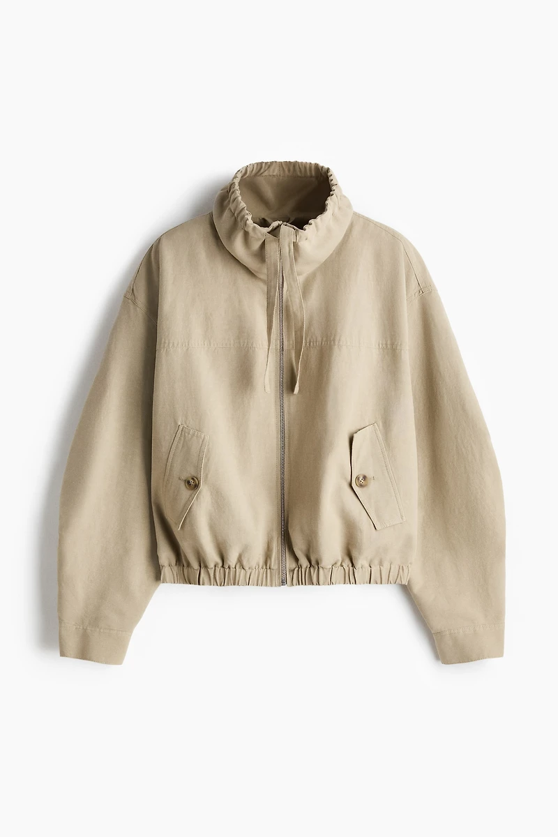 Linen-Blend Jacket
