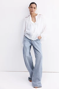 MAMA Before & After Lace-Inset Blouse