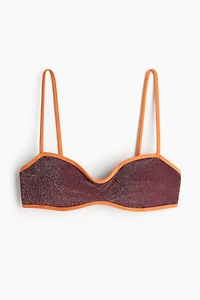 Haut de maillot coussiné scintillant