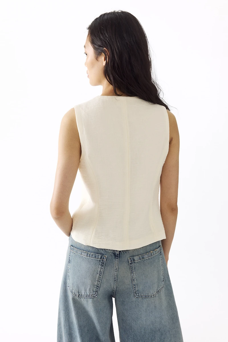 Tie-Detail Vest