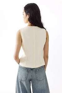 Tie-Detail Vest