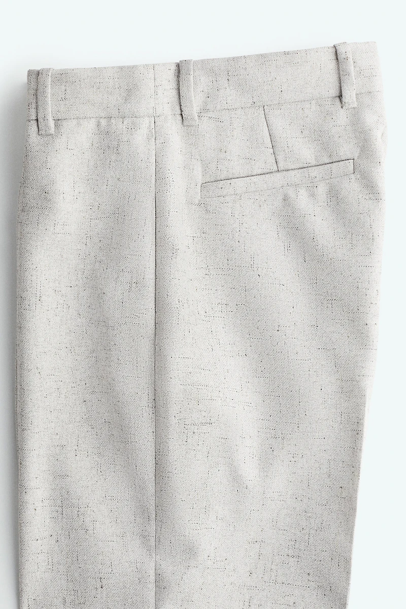 Flared Creased Pants