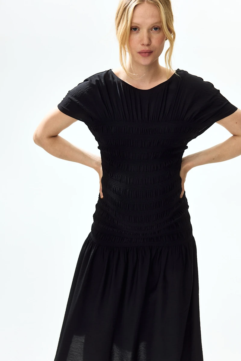 MAMA Smocked-Detail Dress