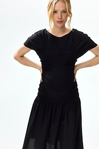 MAMA Smocked-Detail Dress