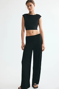 Jacquard Jersey Pull-On Pants